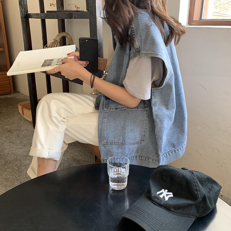 2026 Women's Vest Spring/Summer Thin Style New Trendy Outerwear Summer Thin Vest Jacket