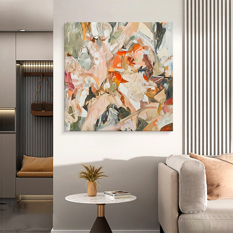 Modern Minimalist Abstract Art Creative Living Room Decoration Painting High-End Dining Room Bedroom Wall Frameless Texture Hanging Painting