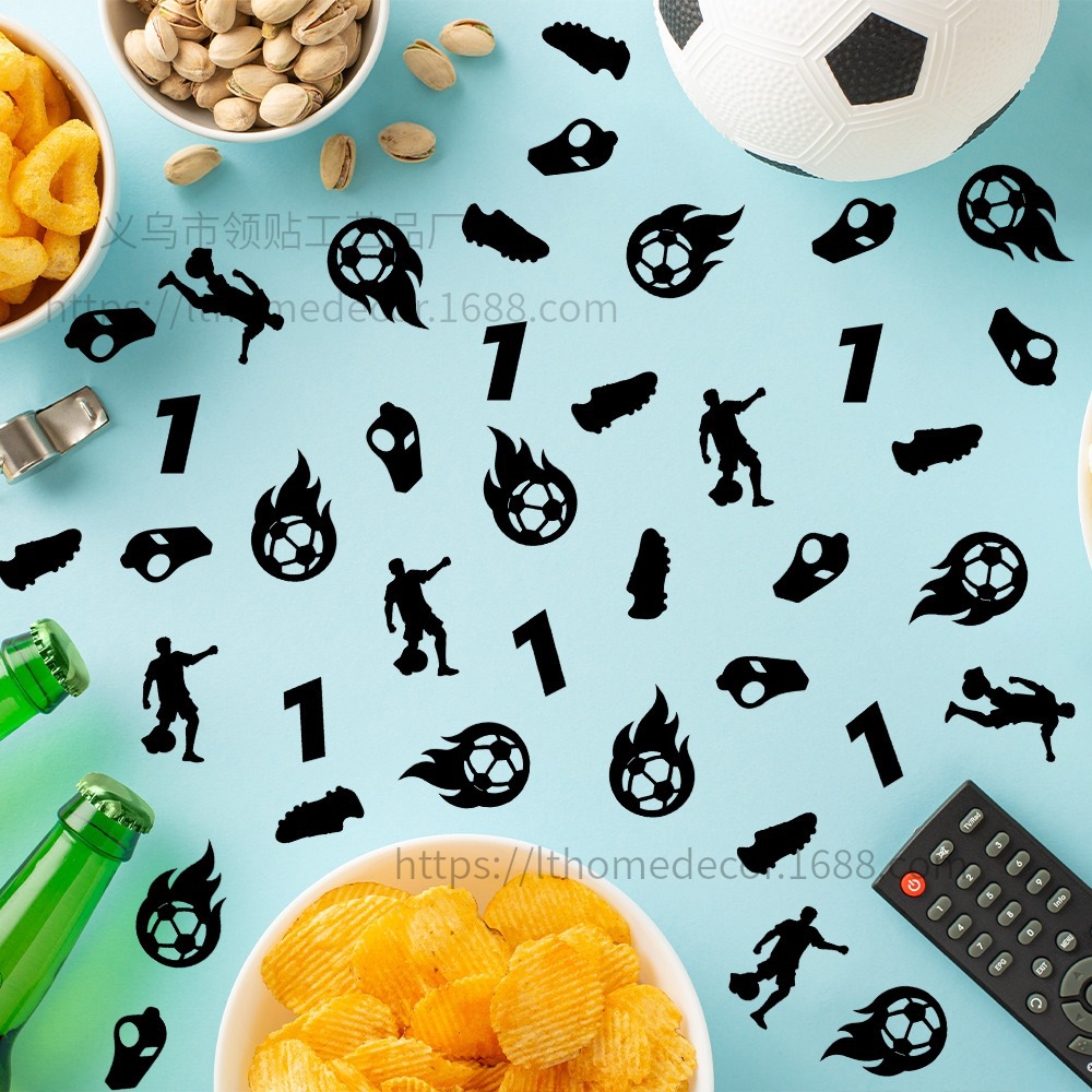 100 piezas de confeti Copa del Mundo de fútbol aplausos fiesta decoración de la noche se puede tirar papel de colores FZX - 164