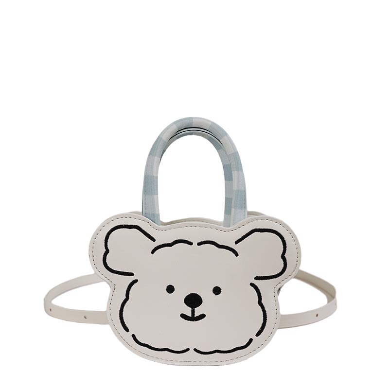 Este año popular bolso de mano de caricatura oso mujer verano nueva moda diaria encantadora mini hombro mochila inclinada image 6