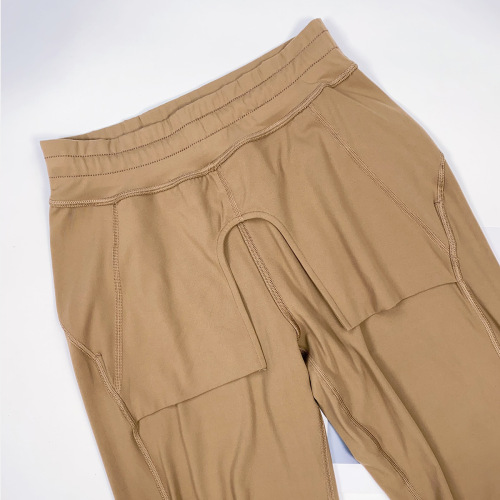 Lulu's same style sports drawstring pants, loose straight trousers, high waist yoga stretch fitness pants, casual pants for women in autumn and winter