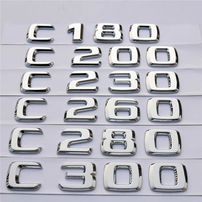 Mercedes-Benz old C-Class C180 C200 C260L C280 C300L modified car emblem and rear badge stickers