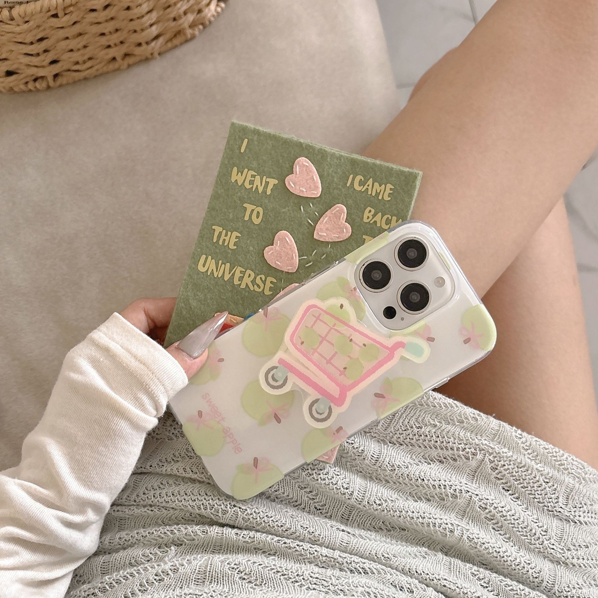 Verano dopamina manzana tomate para iPhone 15ProMax funda para teléfono móvil 16Pro pareja 14/13 mujer