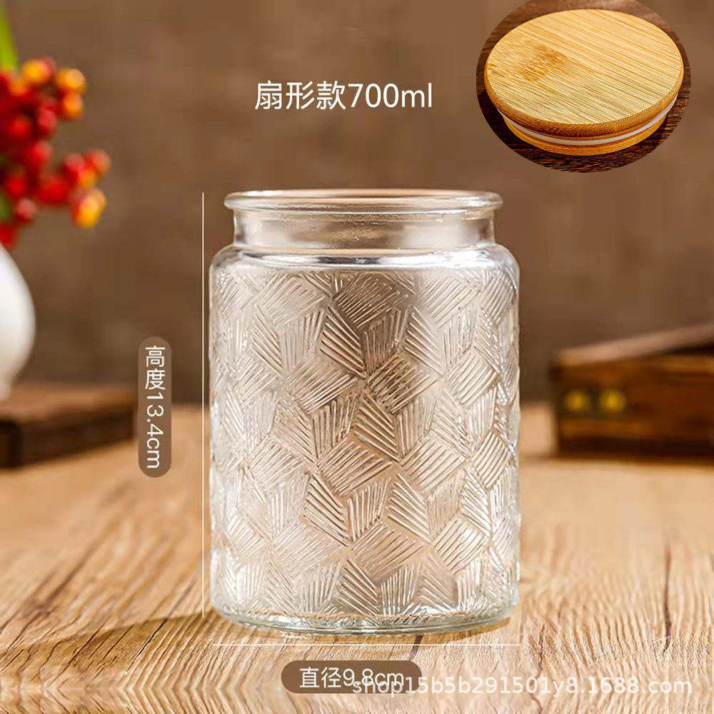 Chino retro Begonia flor vidrio sellado tarro caramelo snack tarro de almacenamiento frutos secos tuerca de almacenamiento tarro