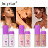 Highlighter, brightening rostometer full body for contouring, natural pink three dimensional cosmetics, makeup primer