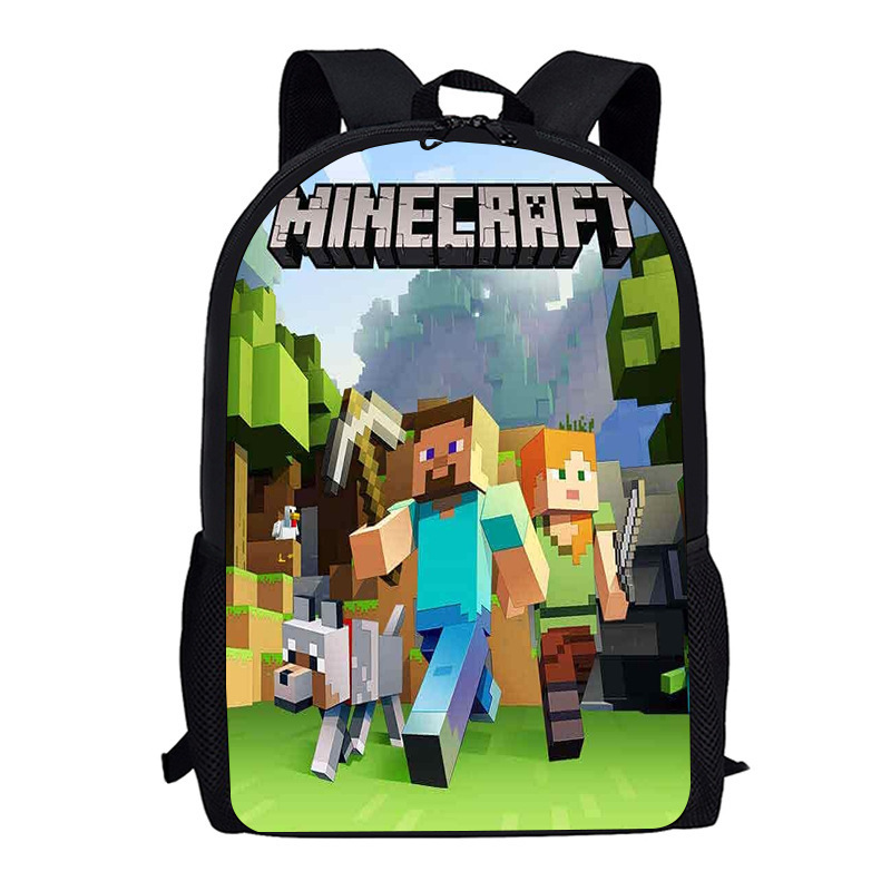 メーカーは新型の私の世界の学生のアニメのかばんのナイロンの高級な材質を卸売りしてd製のリュックサックを作ります。|undefined