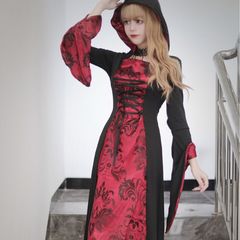 国境を越えたアマゾンハロウィーンマント吸血鬼ロールプレイ服装舞踏会呪術師がローブを飾る