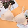 Thin wireless bra, comfortable underwear for mother, breathable push up bra, for middle age, plus size
