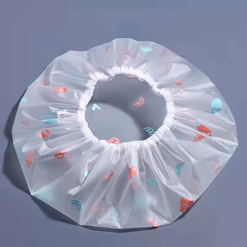 Fashionable waterproof elastic shower cap, (Physicals)