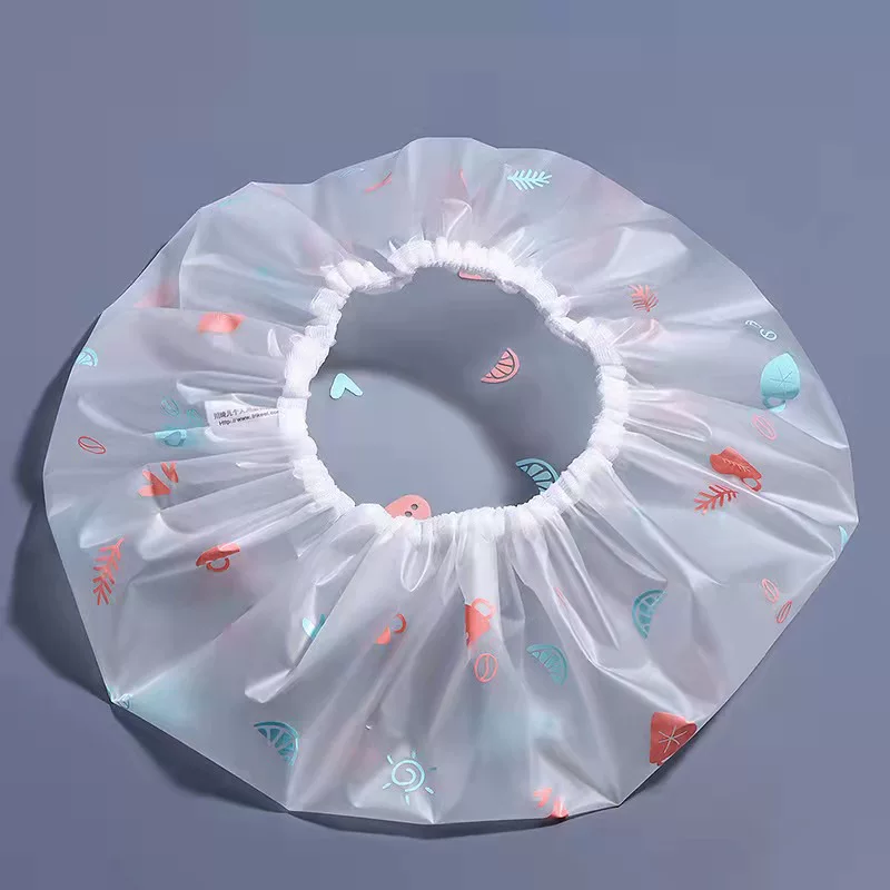 Fashionable waterproof elastic shower cap, (Physicals)
