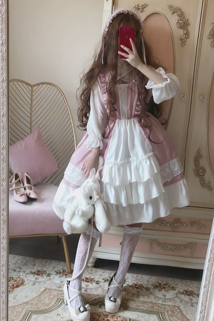 日系软妹Lolita小个子连衣裙洛丽塔裙子女学生韩版仙女裙厂家批发