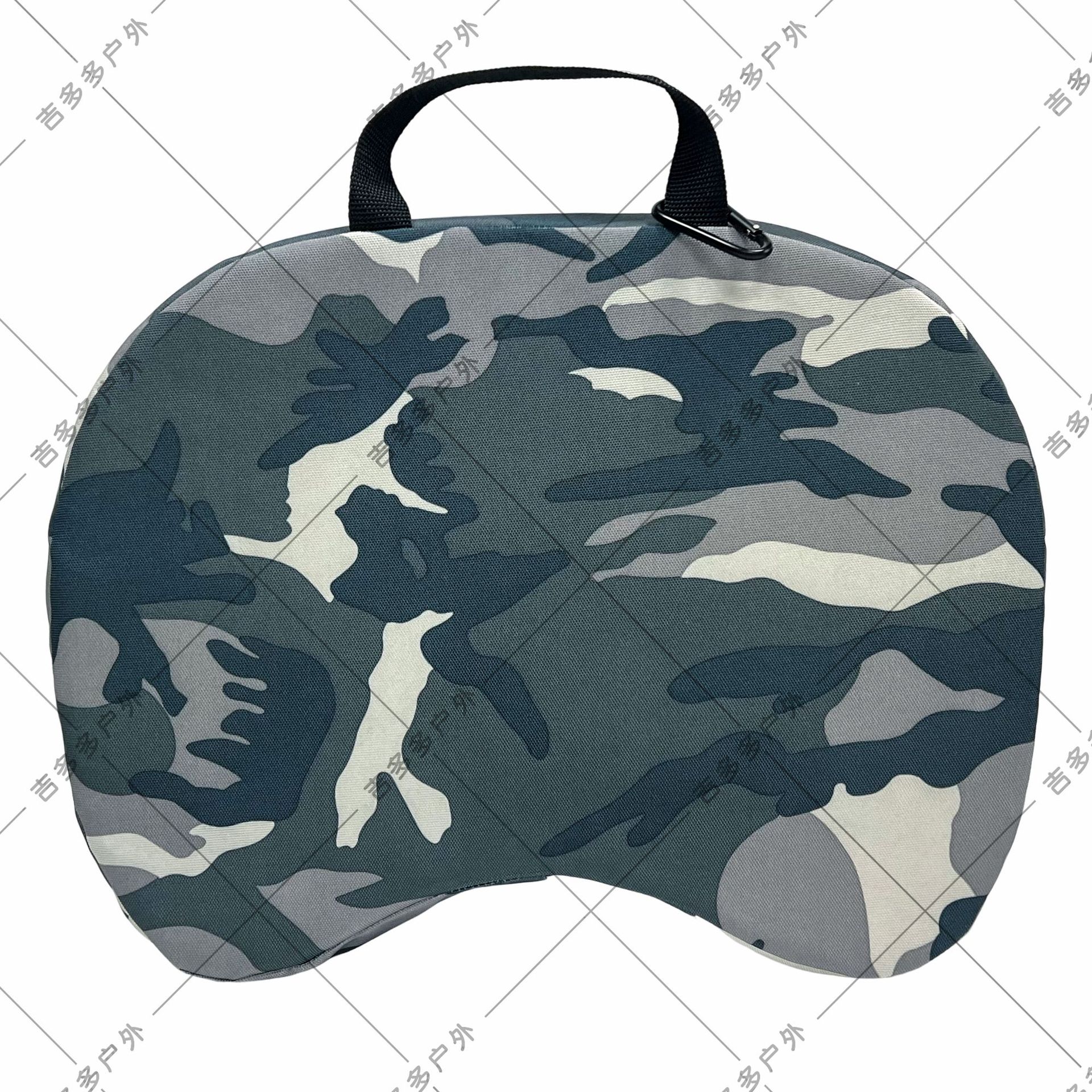 블루 네이비 카모 - 블랙 핸들 + 지퍼