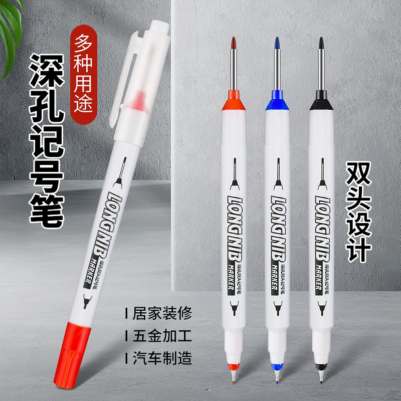 Длинная головка Марк двойная ручка глубокое отверстие металлическая ванная комната деревообрабатывающая плитка Марк винт глубокое отверстие 20 мм маркировочная ручка