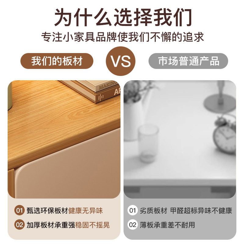 Mesa de cabezal de cama pequeño dormitorio doméstico simple cajón almacenamiento estante de almacenamiento alquiler de vivienda nórdica gabinete lateral