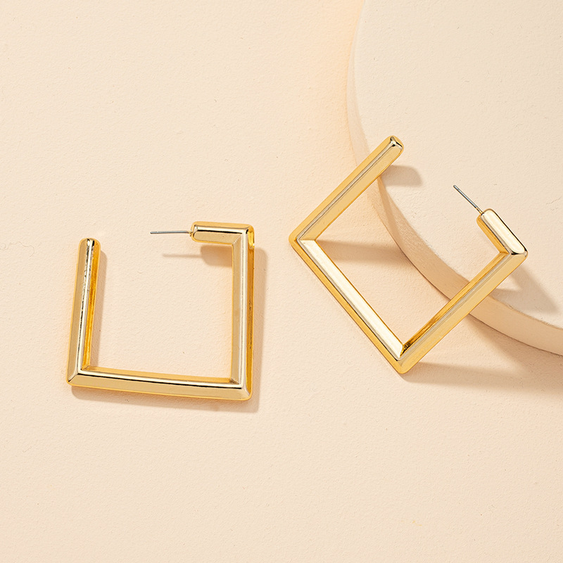 Retro Fashion Geometric Earrings Set display picture 2
