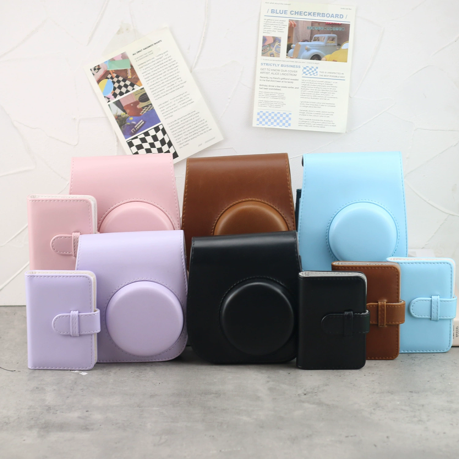 Универсальная сумка для фотоаппарата Polaroid mini12/11/8/9 + набор из 3-дюймового фотоальбома на 28 фотографий, простой дизайн