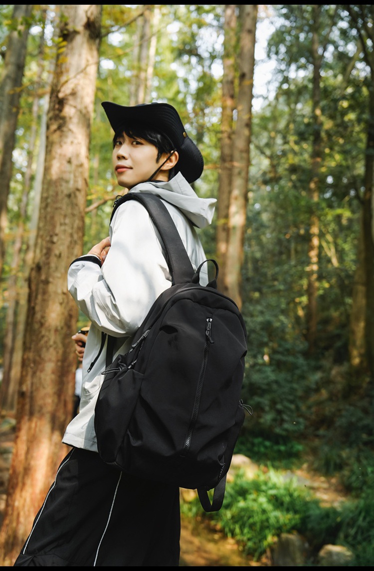 337g Weight Polyester Lining Material Sewing Thread Fashion Element Zipper Closure Type Double Shoulder Straps Strap Type Zipper Backpack Bags Type Holiday, Travel Occasion Oxford Cloth Material Waterproof Function Hiking Backpack Backpack Solid Color Pattern All Seasons Season Unisex Gender Classic Style, Sports Style Square Shape Large Size Waterproof Solid Color Holiday Travel Hiking Backpack 13