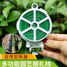 园艺扎带包塑扎线铁丝扎线固定绳捆扎带绑花支架