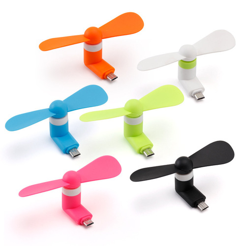 Manufacturer creative USB fan mini handheld fan wholesale Android type-c Apple three-in-one mobile phone fan