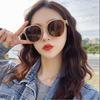 Retro glasses solar-powered, brand milk tea, fashionable sunglasses, Korean style, internet celebrity, fitted