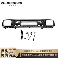 Решетка радиатора Toyota Tacoma 95-97 годов выпуска, модифицированная, сотовая, светодиодная, с подсветкой.