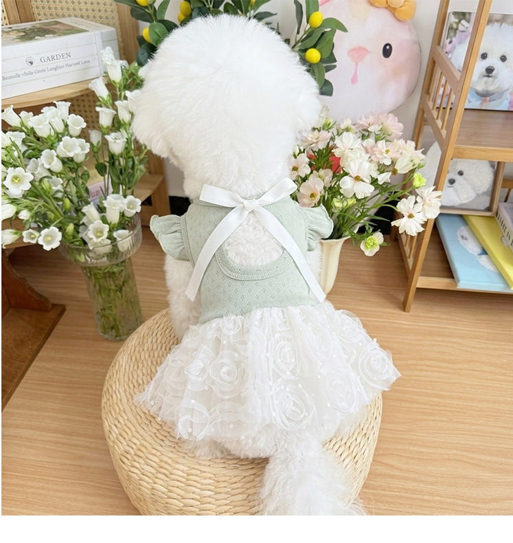 Vestido para cão estilo coreano roupa de princesa doce pet_voghion.com