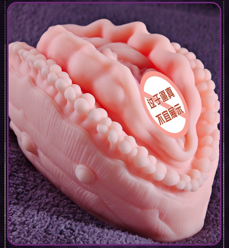Jiuai Manual Male Masturbator Realistic TPE Stroker in Skin Tone — detail image 17