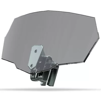 Universal motorcycle modification small Motorcycle front windshield - approximate-dimensions-height-115-width-260smoky-gray-electrostatic-film
