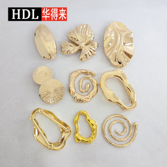 厂家直销合金装饰扣服装辅配搭短袖连衣裙机绣