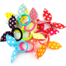 碎花兔耳朵毛巾发圈不伤发女童毛巾圈儿童发饰头绳可爱不留痕发绳