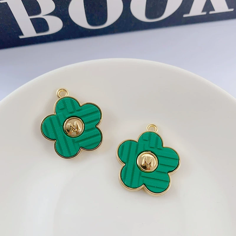 Korean earrings, pendant, accessories handmade, flowered