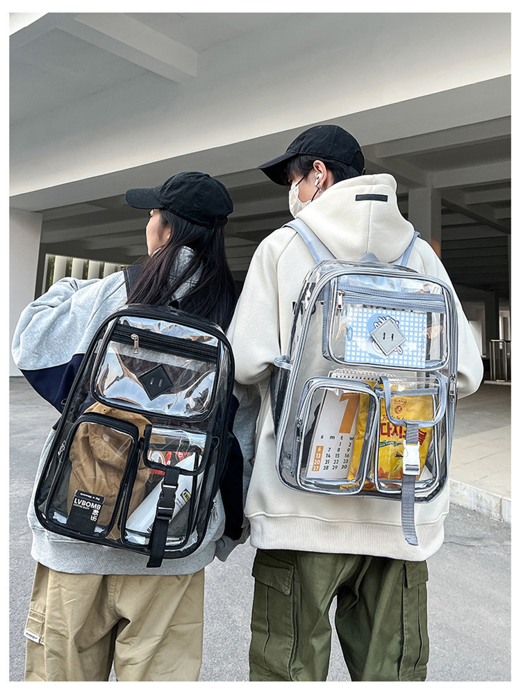 Waterproof Solid Color Casual School Daily School Backpack display picture 8