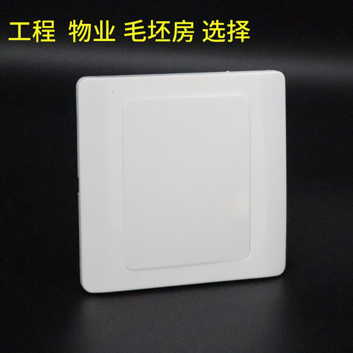 White board 86 type blank panel switch socket white cover baffle cassette cover fill-in-the-blank piece engineering model