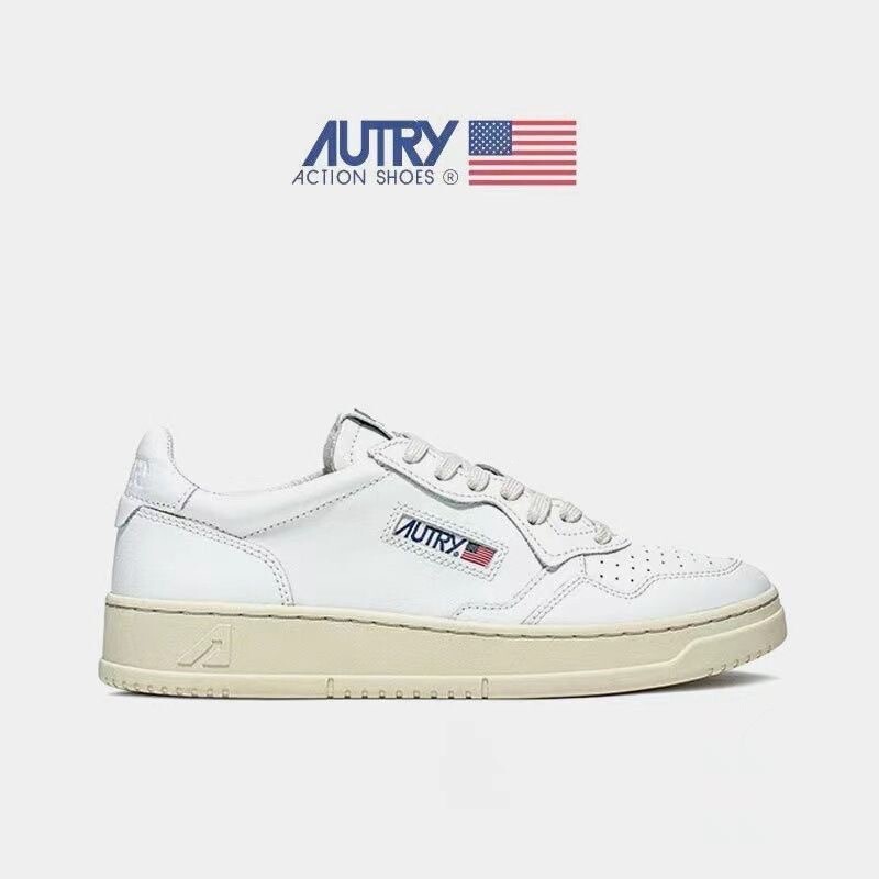 Cross-border exclusive hot-selling Autry casual retro color-blocked white sneakers, available in various sizes, sports sneakers Cross-border exclusive hot-selling Autry casual retro color-blocked white sneakers, available in various sizes, sports sneakers
