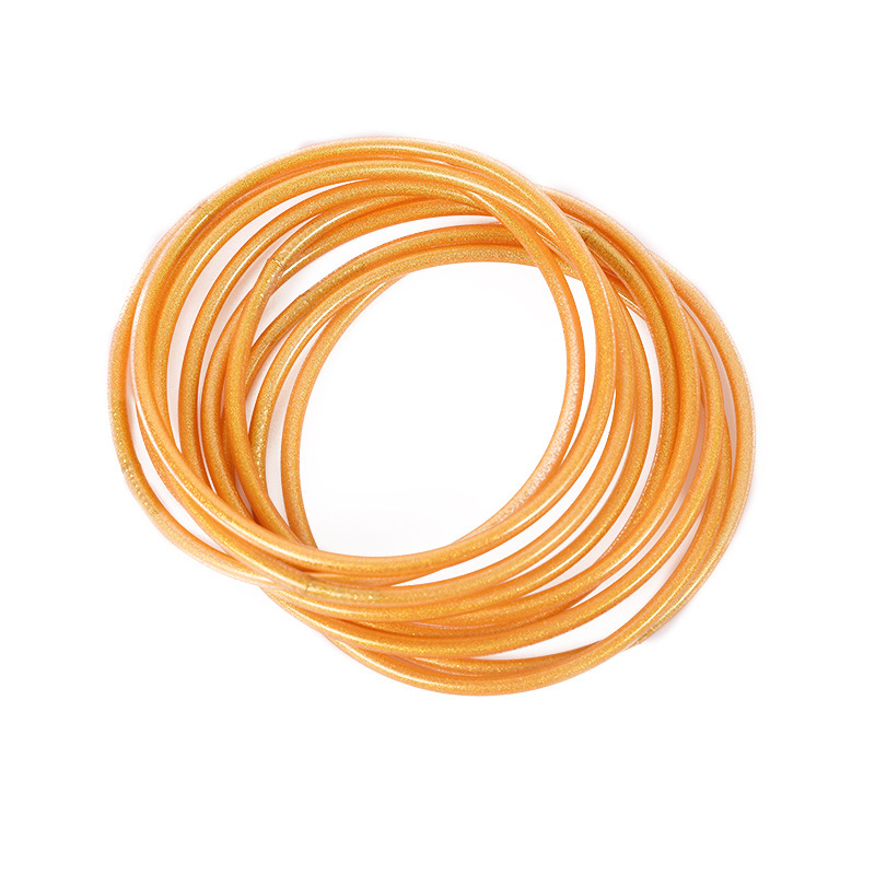 2024 Transfronterizo Amazon nueva pulsera de silicona para mujer moda simple traje de lazo pulsera al por mayor