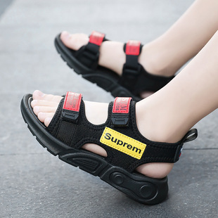 Children's 2025 New Summer Beach Shoes, Teenagers, Boys' Sports Sandals, Medium and Large Children's Comfortable Open-Tooth Shoes Manufacturer