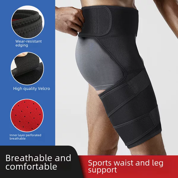 Cross-Border Fitness Leg Guards, Groove Belts, Anti-Muscle Strain Hip Guards, Weightlifting Thigh Protectors