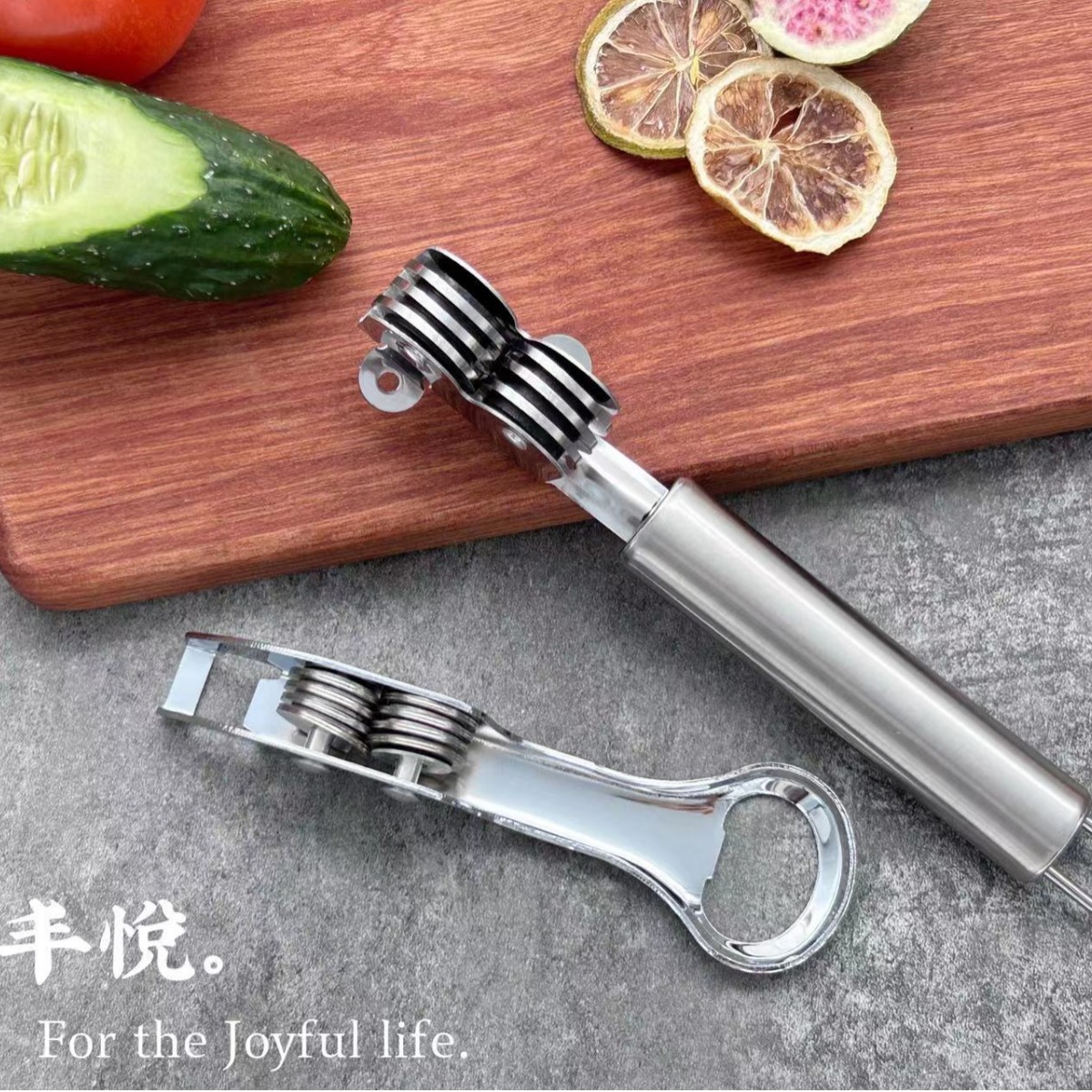 스테인레스 스틸 주방 샤프너 와인 맥주 병 오프너 다목적 주방 도구 샤프너 제조 업체 도매