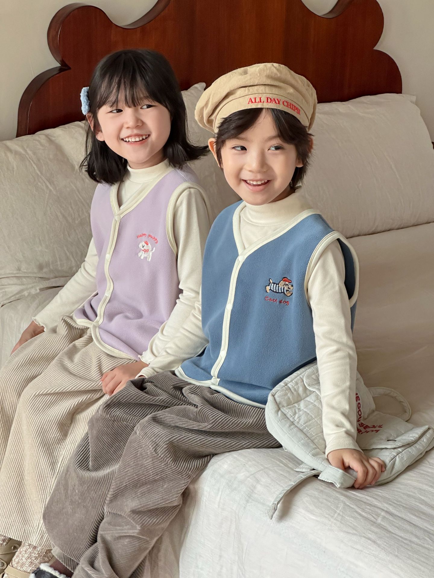 children‘s clothing korean coat children‘s vest autumn-winter warm and thickening baby cardigan vest boys and girls sleeveless waistcoat