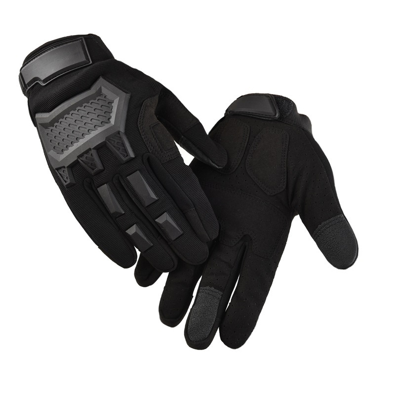 Guantes deportivos para hombres y mujeres montañismo al aire libre antideslizante motocicleta dedo completo protector resistente al desgaste pantalla táctil guantes tácticos