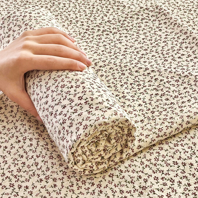 Sábanas de gasa de doble capa de una sola pieza nueva, sábana para dormir desnuda, juego de tres piezas, cama doble de celebridades de Internet, cama kang, sin correr, sin resbalar