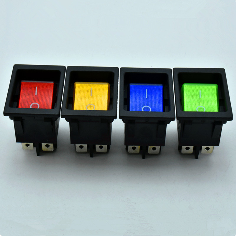 CBCQCTUVKCD4船型开关30A电流电暖桌电暖炉开关带灯嵌入式防触碰