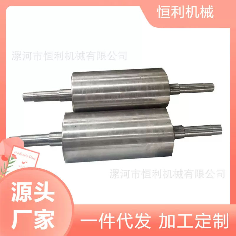 商用面粉机磨辊酒厂破碎辊面粉厂镍锰钛合金轧辊有机肥高效粉碎