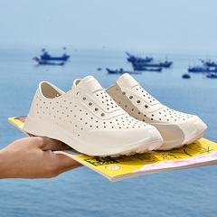 2024 New Summer Hole Shoes Anti-Slip Waterproof Breathable Men's Women's Beach Shoes Hole Casual Sandals Wholesale for Men
