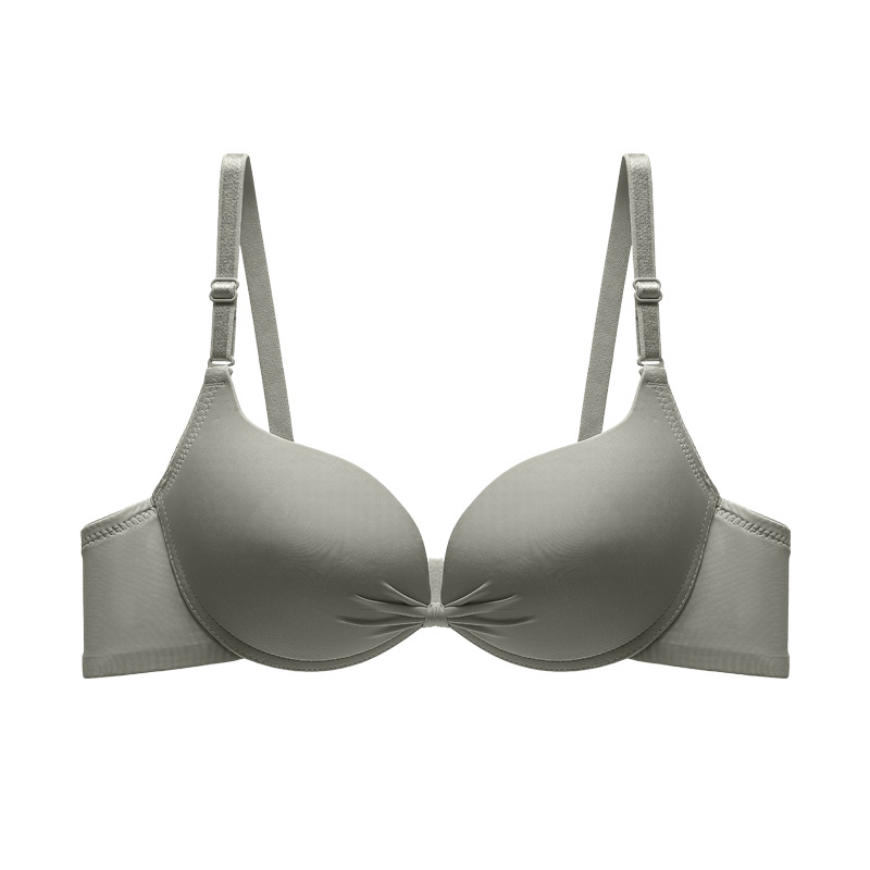 Brassiere de brillo de color sólido de comercio exterior transfronterizo con anillo de acero de soporte para juntar ropa interior sin marcas contra la caída del bra image 8