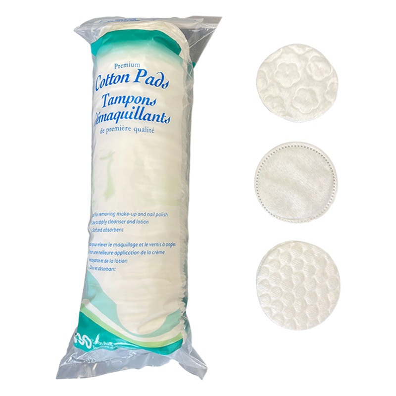 Fábrica al por mayor suave absorbente húmedo comprimir maquillaje redondo algodón suave y cómodo desechable removedor de maquillaje de algodón