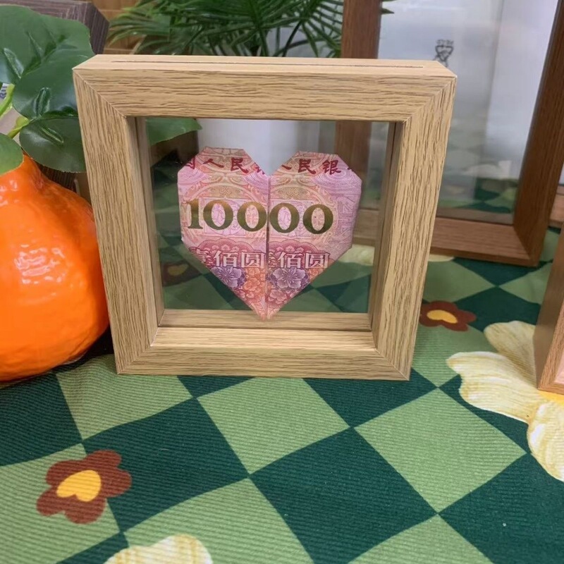 Double-Sided Transparent Photo Frame 520 Valentine's Day Gift for Best Friends and Boyfriends/Girlfriends, Creative Origami Gift, Love You 1Y87