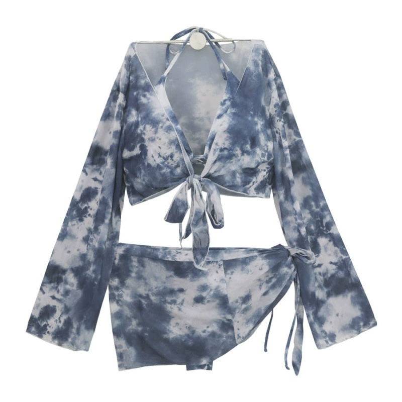 Sexy split swimwear, set, 4 piece set