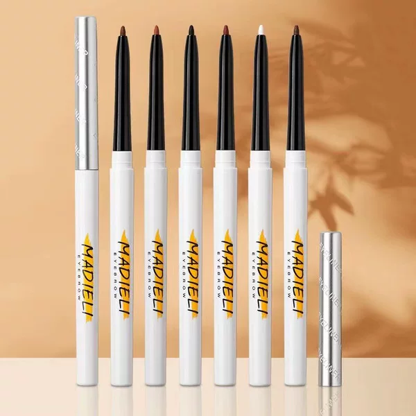 Ma Di Li holding color eyeliner glue pen waterproof sweat resistant not easy to dizzy two-in-one eyeliner novice Brown silkworm pen