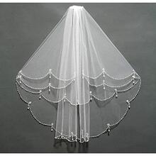 V 65994 Handmade Wedding Veil Short Bridal Veil �ֹ������^��